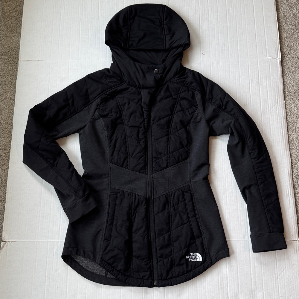 The North Face Women's Black Jacket with hood size Medium